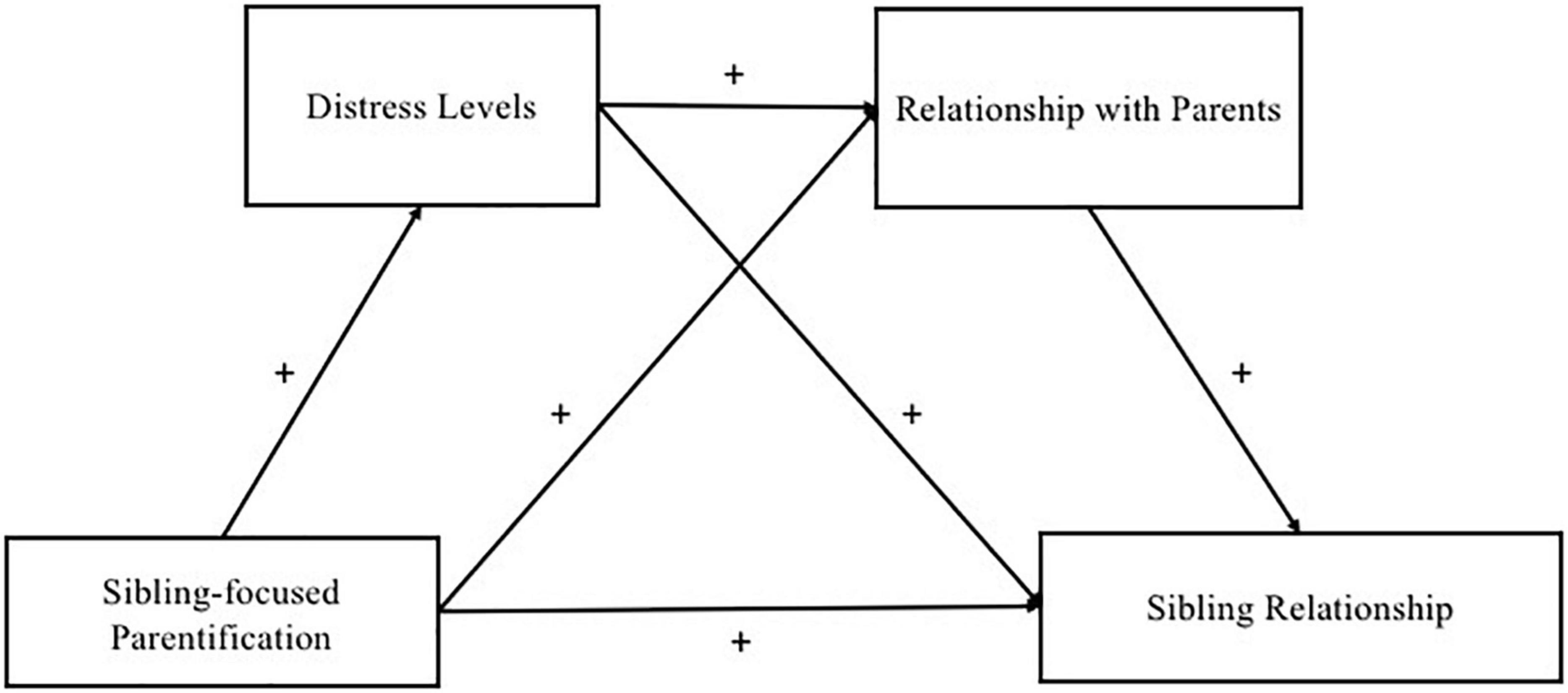 Parentification, distress, and relationship with parents as factors shaping the relationship between adult siblings and their brother/sister with disabilities